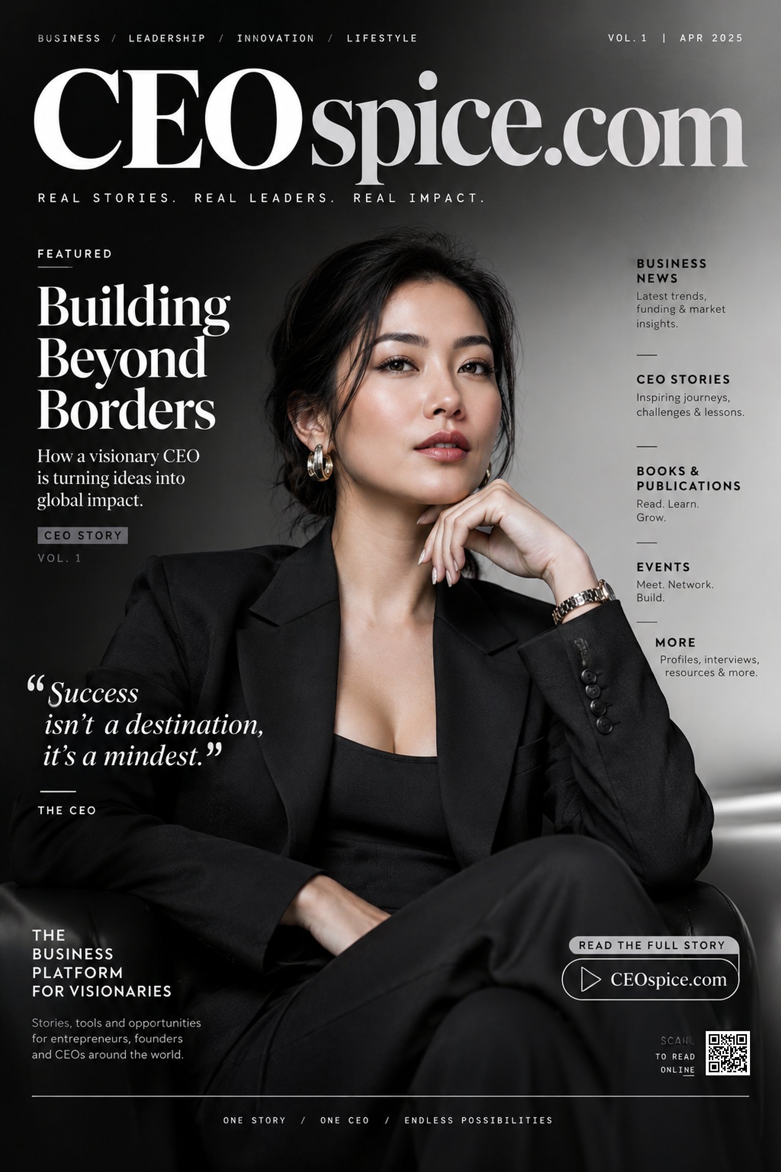 A CEOspice.com magazine cover